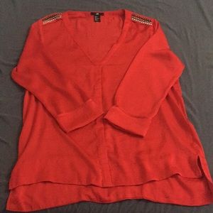 Burnt orange blouse